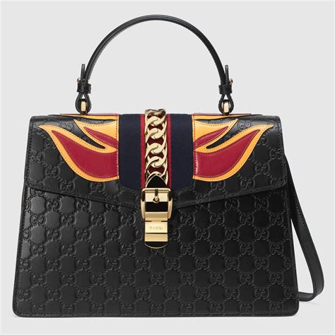 sylvie gucci signature bag replica|gucci boston bag guccissima.